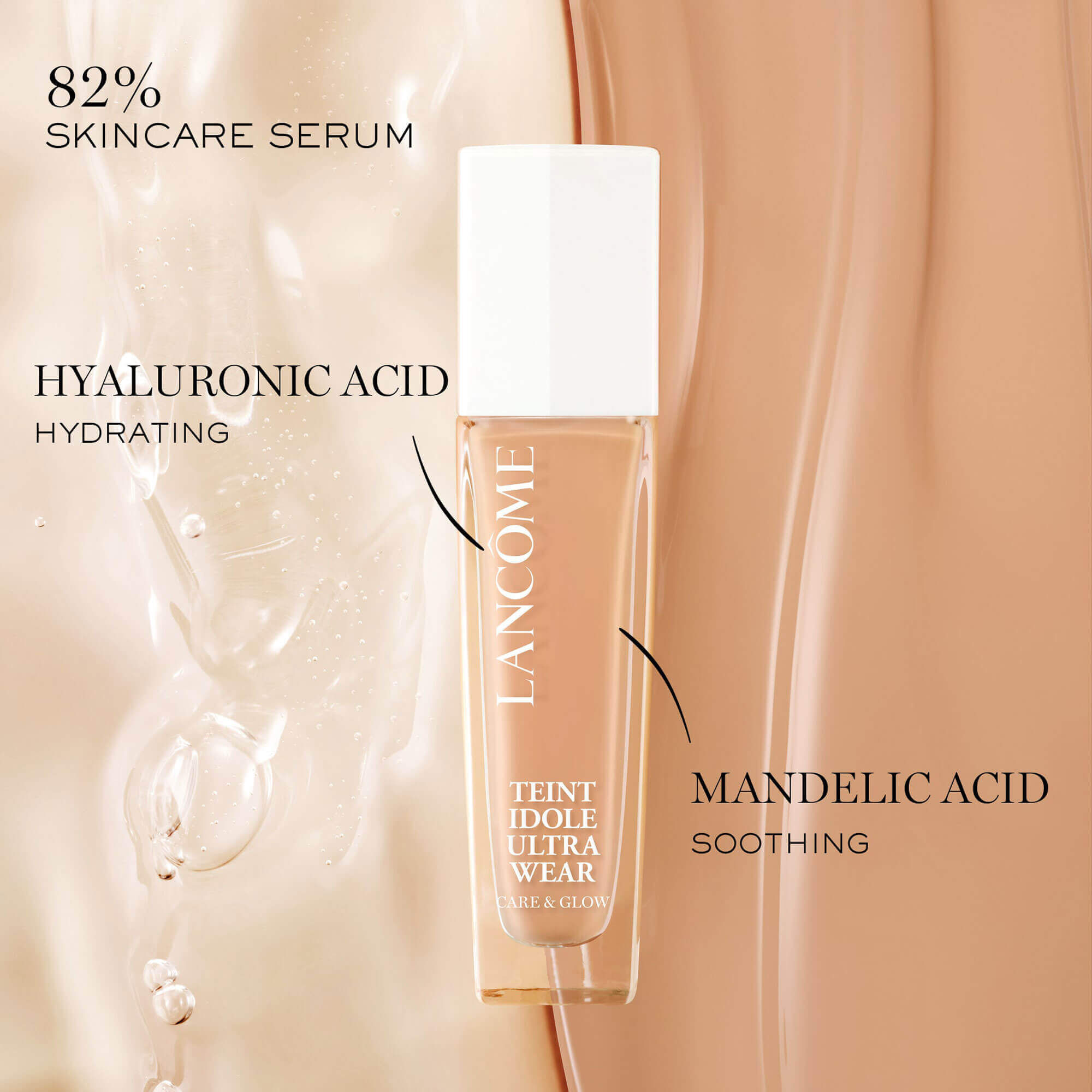 Base De Maquillaje Con Serum Teint Idole Ultra Wear Care & Glow