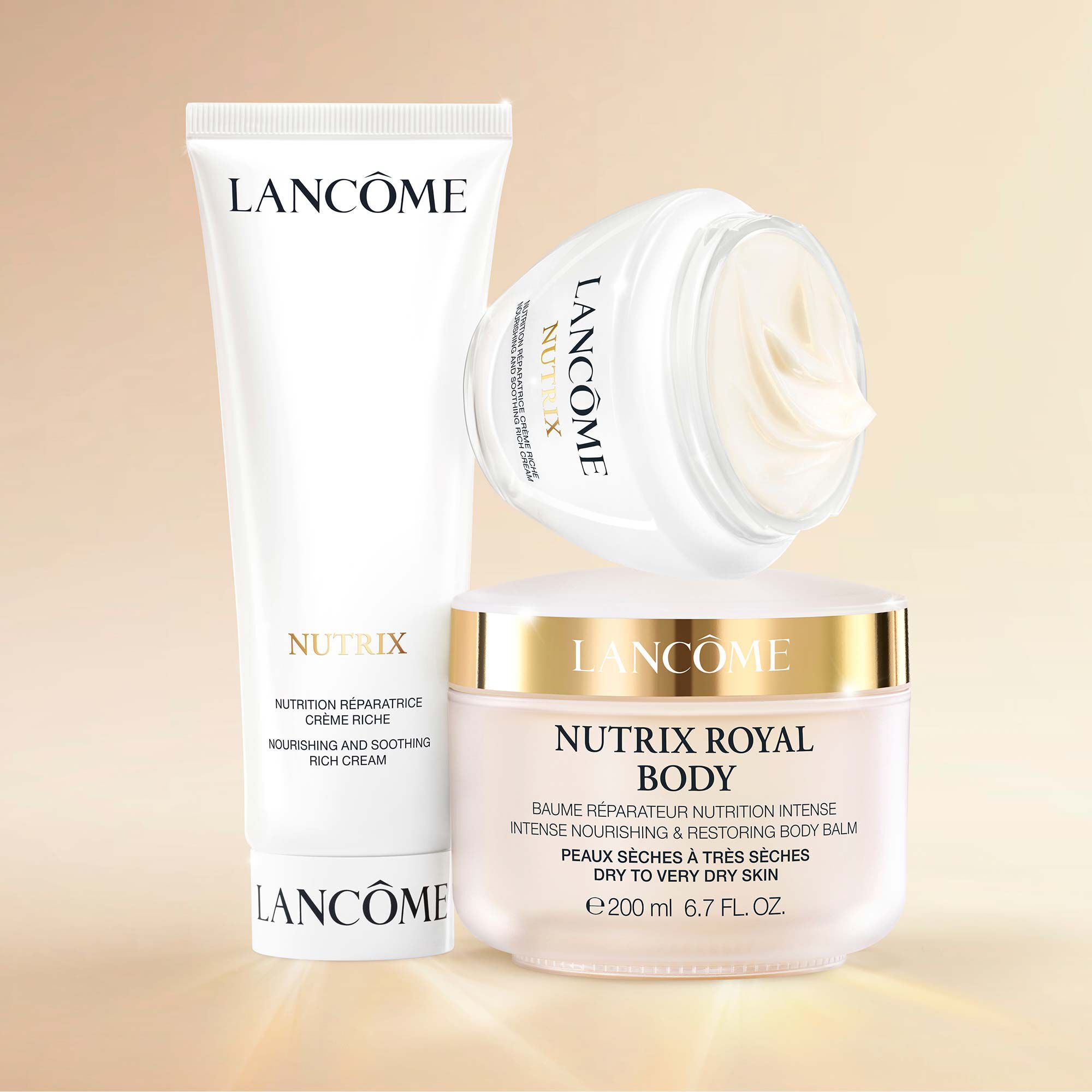 Activo de venta cruzada de la gama Nutrix de Lancome