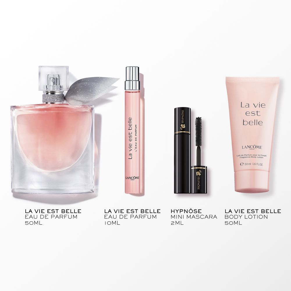 Cofre La Vie Est Belle + Locion Corporal + Mascara de pestanas Ed. Limitada Dia de la Madre