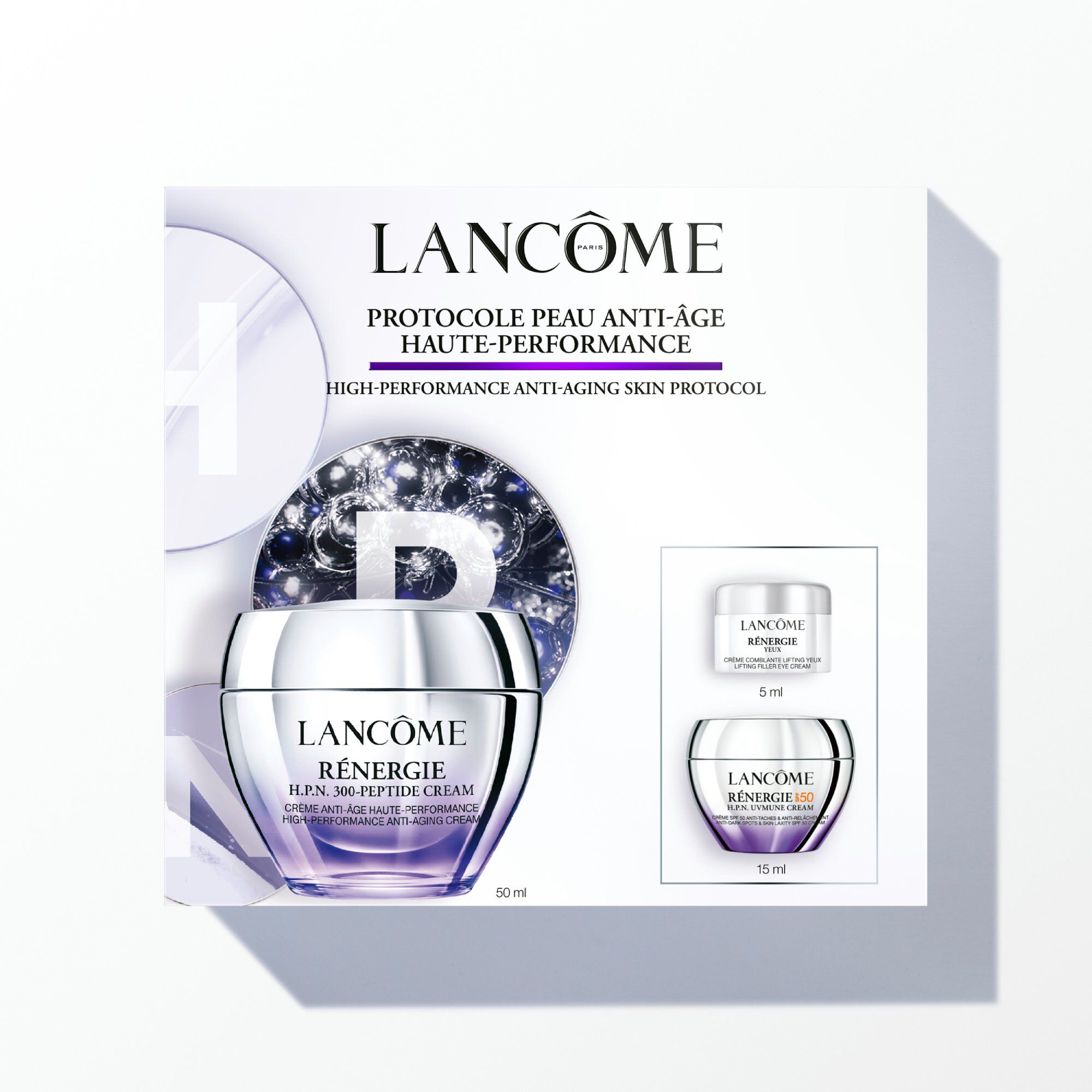 Set de crema Renergie H.P.N. de 300 peptidos 50ml