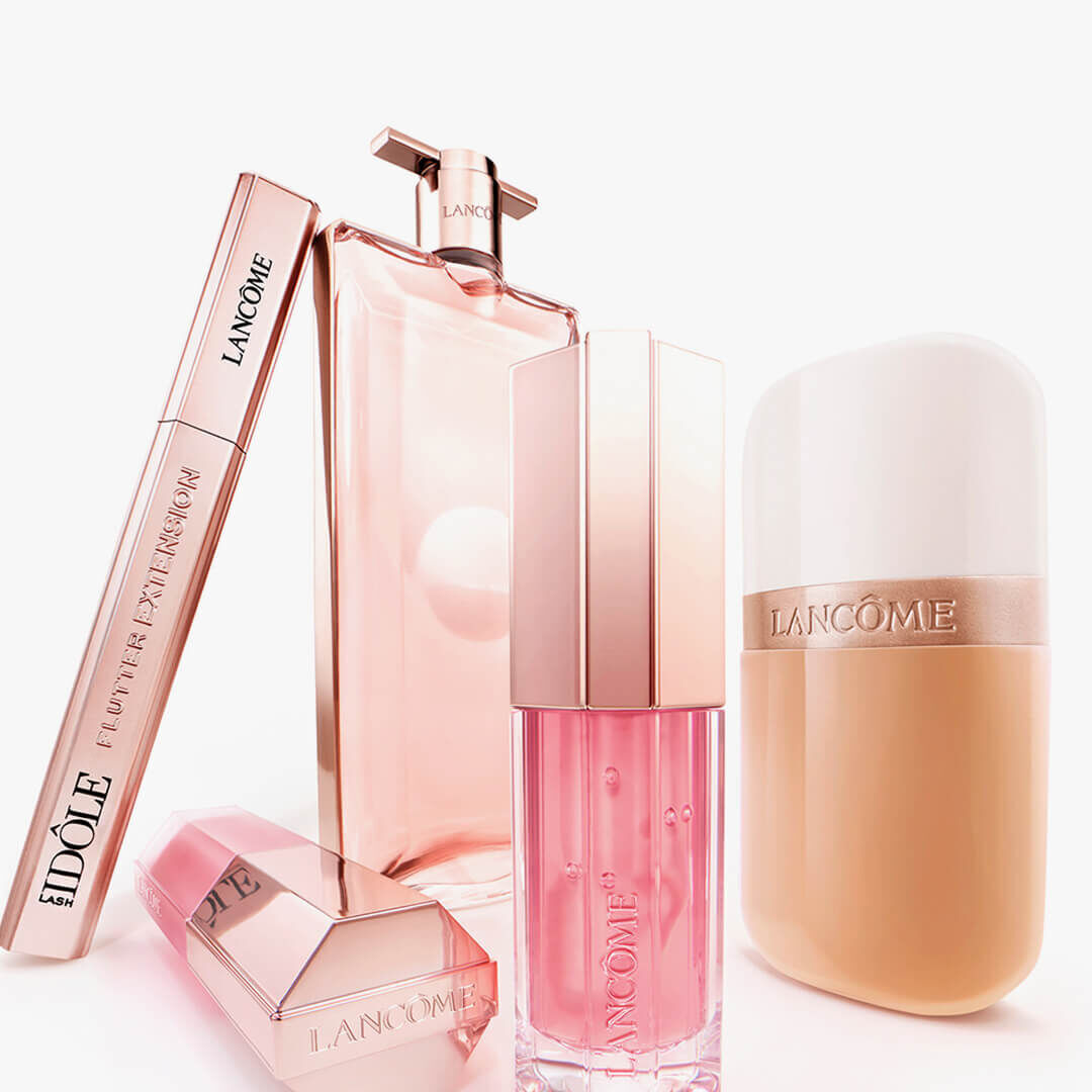 Productos Lancome visuales para ilustracion de regalos