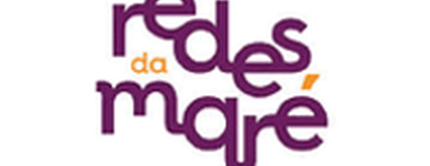 Logotipo de "Redes da Mae" en colores purpura y naranja.
